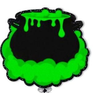 Badge Reel Halloween Potion Witch’s Brew Glitter Name Tag Holder